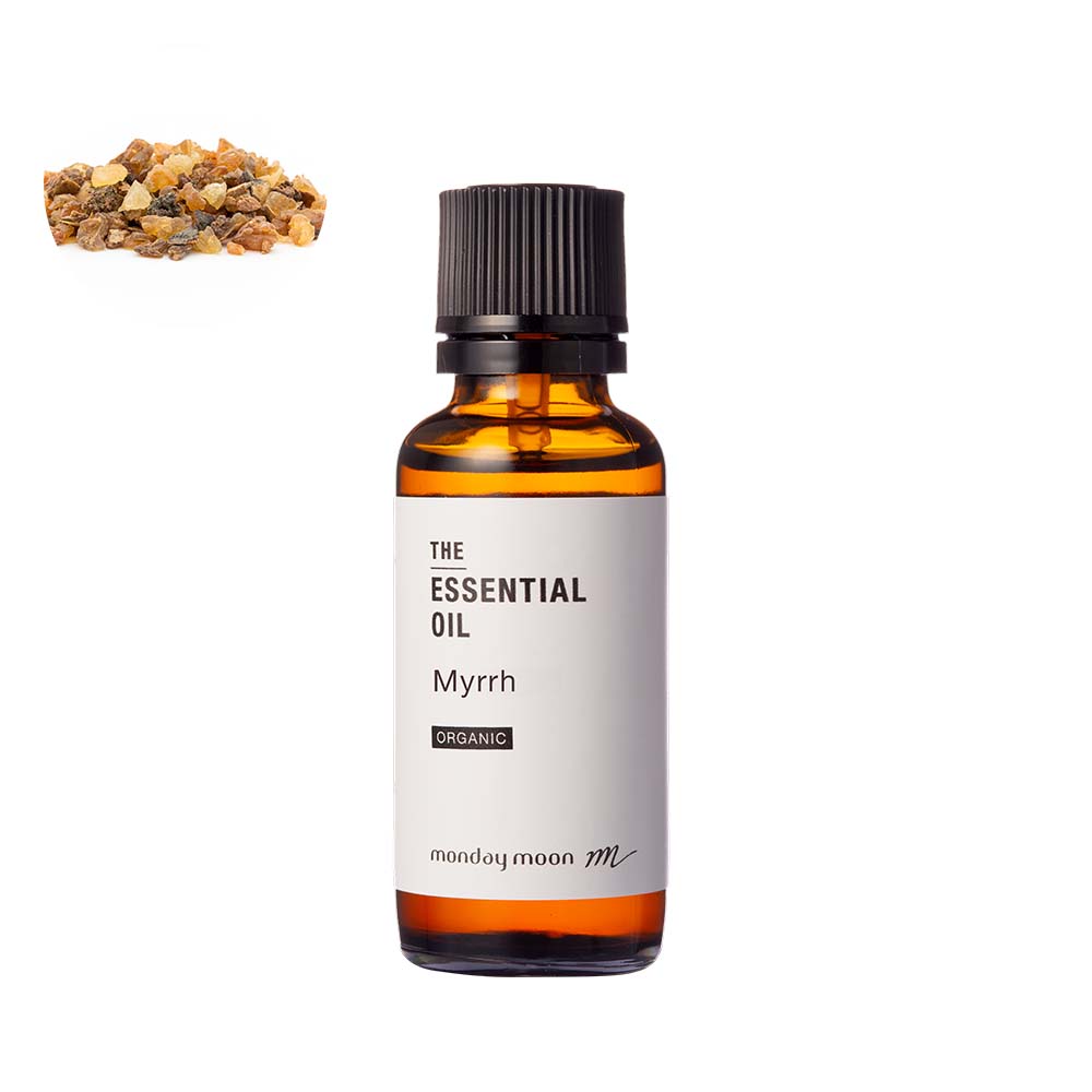 【今だけP10倍】ミルラ・エッセンシャルオイル・オーガニック／30ml （有機栽培・Org anic）100% 無添加 没薬 モツヤク 精油 アロマテラピー アロマ 手作り コスメ 化粧品 石鹸 石けん お香 材料 ムスク 樹脂