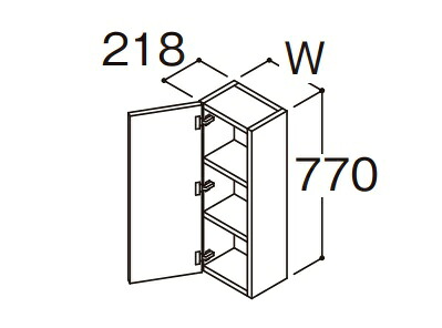 【セール価格52%オフ】TOTO オクターブ部材 サイドキャビネット LYFB025GNR/L1 間口250mm｜PHショップ店