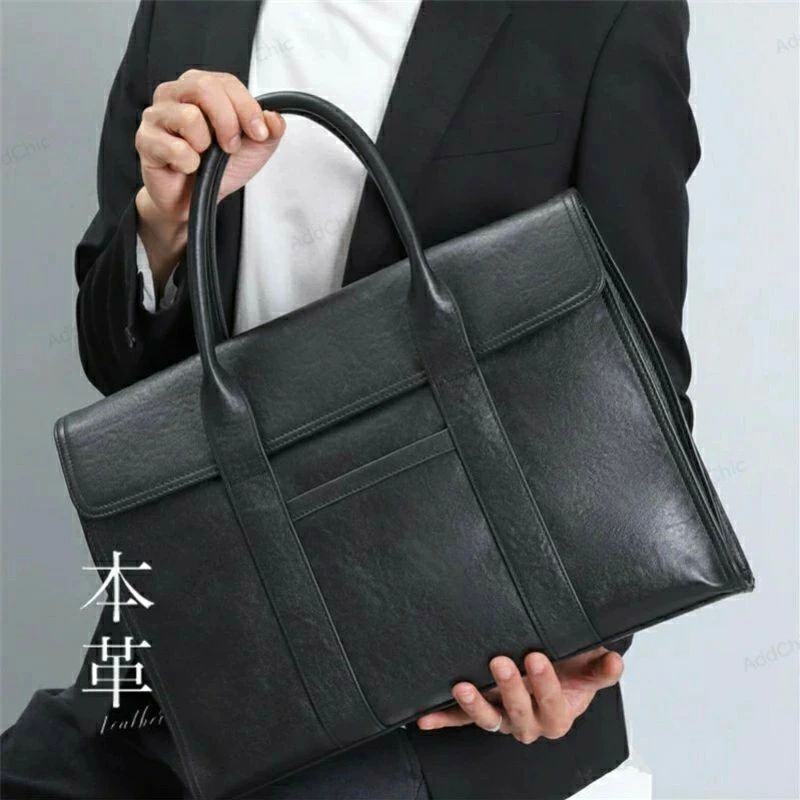 なめし革 今めかしい 軽さ A4 トートバッグ 本革 通い 革 薄型 分かりやすい ブランド名 嚢 薄マチ 薄べったい 商行為御徒面子 出張 メンズ