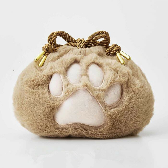 化粧ポーチ 肉球 ミニバッグ 化粧ポーチ エコファー モコモコ ファー ねこ にくきゅう ふわふわ 猫の爪 かわいい 巾着袋 4,669円