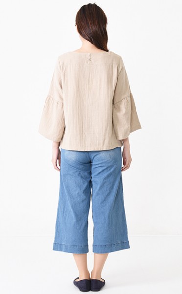授乳服【あす楽対応】【送料無料】パーントル《授乳服授乳口付きトップスダブルガーゼ素材モーハウス》