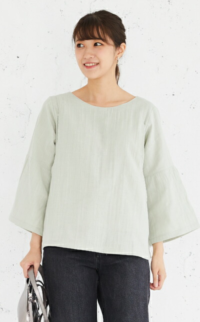 授乳服【あす楽対応】【送料無料】パーントル《授乳服授乳口付きトップスダブルガーゼ素材モーハウス》