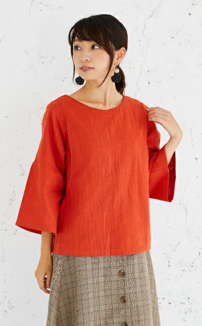 授乳服【あす楽対応】【送料無料】パーントル《授乳服授乳口付きトップスダブルガーゼ素材モーハウス》