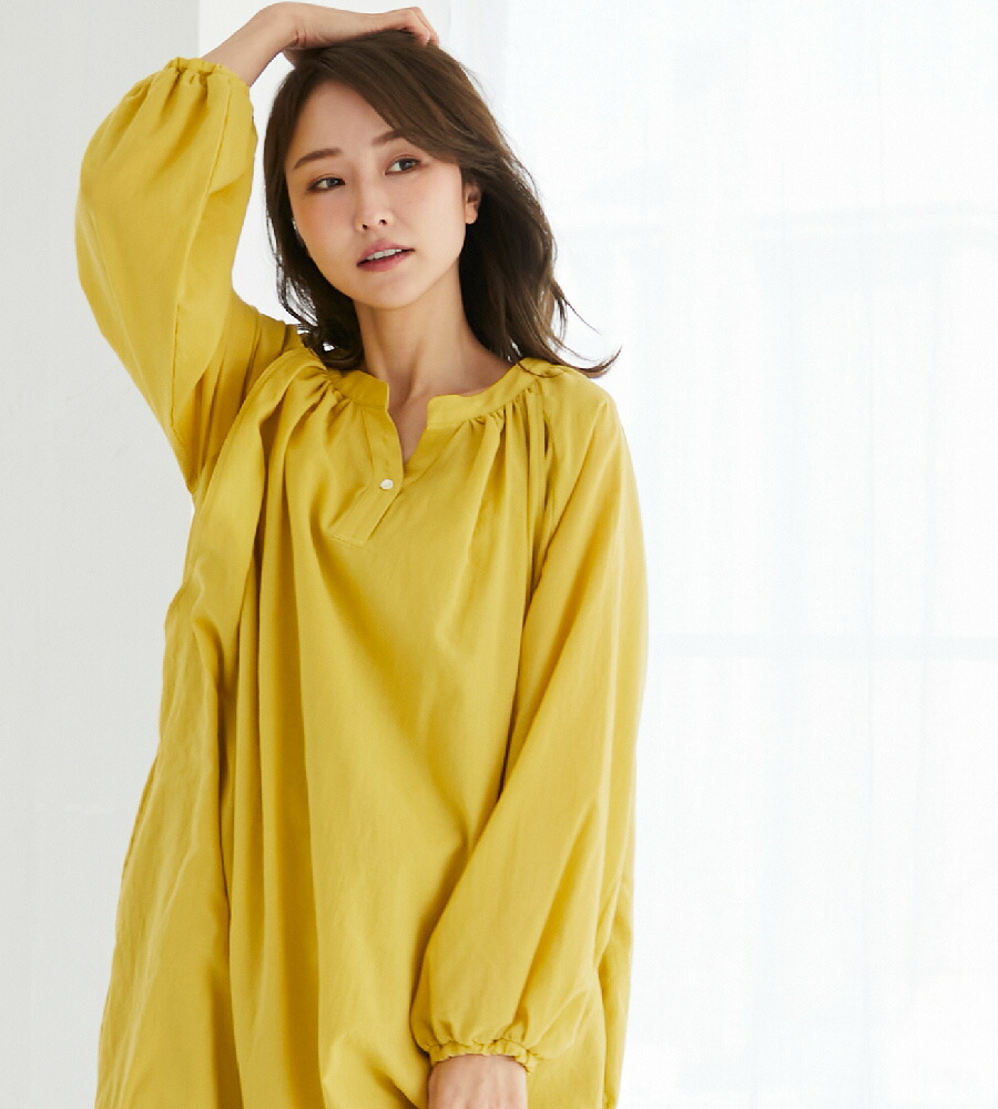 《試着OK》授乳服マタニティウエアカフタンワンピース《綿100%コットン100%長袖授乳ワンピースマタニティワンピースモーハウス日本製》