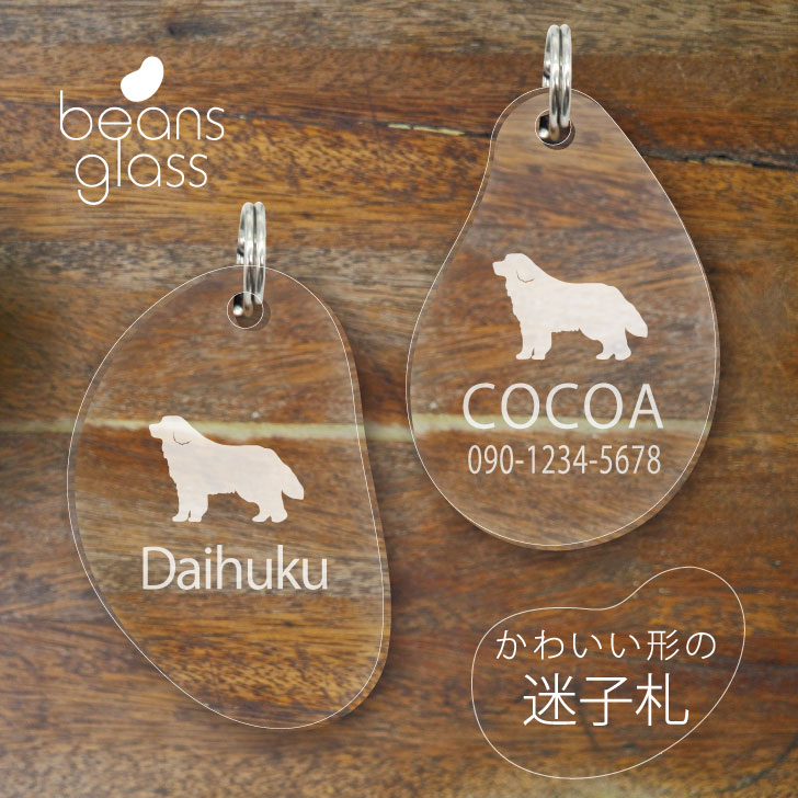 504円 無料サンプルok 迷子札 ビーンズ グラス ペット グッズ アンブレラマーカー 名前 極小 ネームプレート 名札 おしゃれ かわいい プレゼント 軽量 ネームタグ 犬