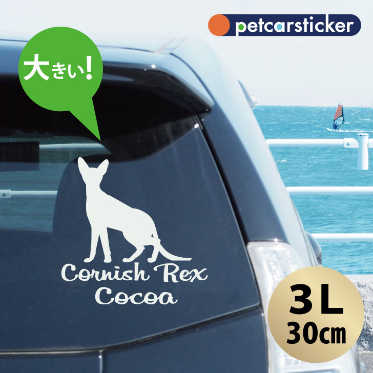 車 ステッカー かわいい シンプル カーステッカー カッティングシート グッズ プレゼント おしゃれ オーダーメイド 名前 シール 可愛い 転写式 猫 安売り