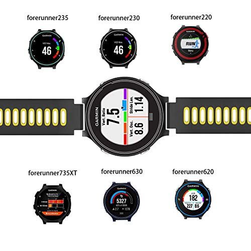 GARMINガーミンForeathlete/Forerunner735XTJ630J620J235J230J220Jベルトバンドガーミンフォアアスリートフォアランナーベルトバンド黒+黄