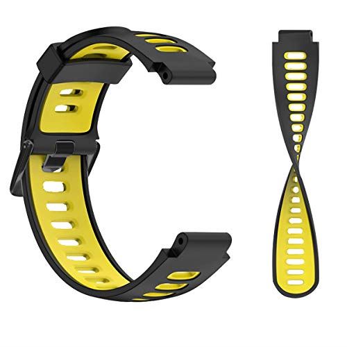 GARMINガーミンForeathlete/Forerunner735XTJ630J620J235J230J220Jベルトバンドガーミンフォアアスリートフォアランナーベルトバンド黒+黄