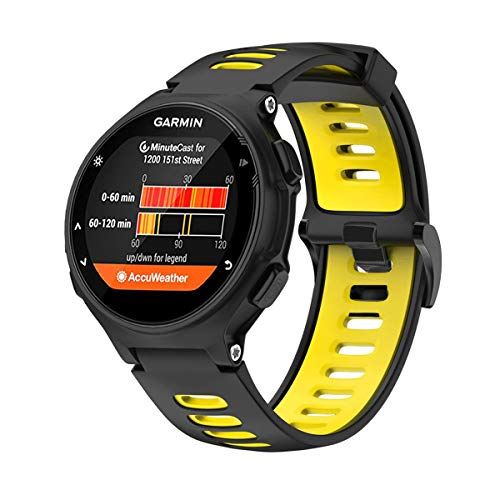 GARMINガーミンForeathlete/Forerunner735XTJ630J620J235J230J220Jベルトバンドガーミンフォアアスリートフォアランナーベルトバンド黒+黄