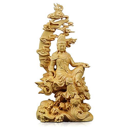 日本人気超絶の 仏像 木彫り 置物 観音像 風水 開運 仏壇仏像 ツゲ製高級