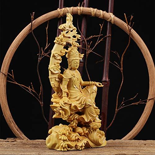 日本人気超絶の 仏像 木彫り 置物 観音像 風水 開運 仏壇仏像 ツゲ製