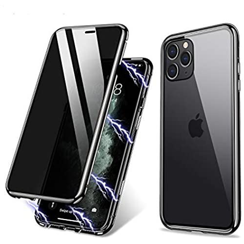 新品即決 Iphone 11 ケース Zhike磁気吸着ケース前後の強化ガラスフルスクリーンカバレッジapple Iphone 11 用ワンピースデザインフリップカバー ワイヤレス充電サポート Iphone11 Pro アンチスパイブラック透明 W 内祝い Sinagoga Co Rs