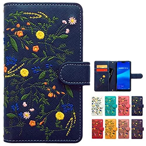 最新情報 Iphonese 第2世代 Iphone7 Iphone8 ケース カバー ボタニカル 花 刺繍 手帳型ケース 手帳型カバー Iphonese2 Iphonese2ケース Iphonese2カバー Iphone8ケース Iphone8カバー Iphone7ケース Iphone7カバー スマホ スマホケース スマホカバー アイ A ネイビーw