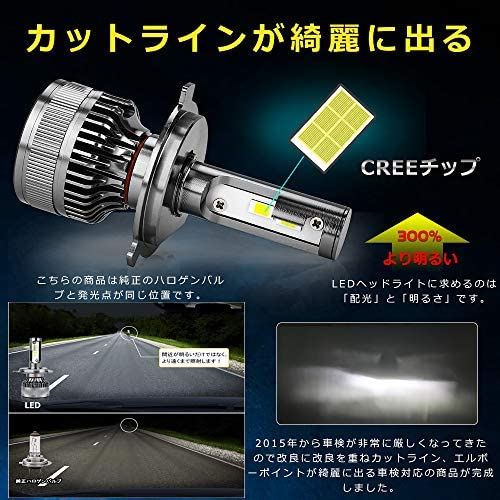 Glinteye 車 ヘッドライト H4 新車検対応 Hi Lo 車 バイク用 Ledバルブ 超高輝度 ホワイト 6500k 60w 30w 2 lm 8000lm 2 12v 24車対応 2個入 H4 Hi Lo Painfreepainrelief Com