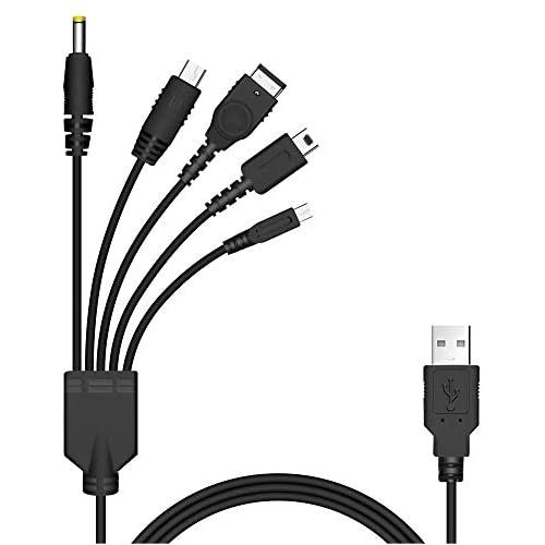 楽天市場】5 in 1 USB充電ケーブル 互換 NDS 任天堂 3DS 2DS DSi