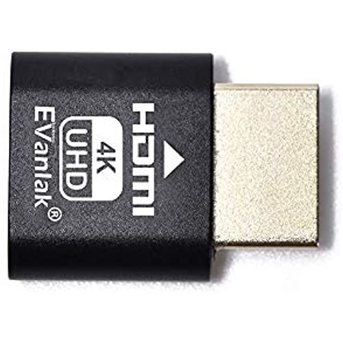 EVanlak HDMI ダミープラグ ヘッドレス ゴーストディスプレイ 