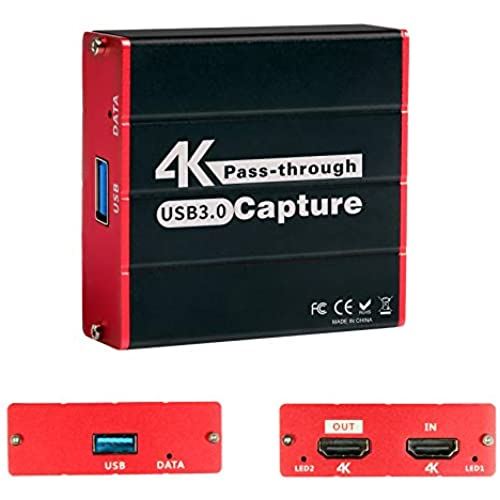 ついに再販開始 4k キャプチャーボード パススルーusb 3 0 外付け ビデオキャプチャー Hd ゲームキャプチャー ゲーム録画 ビデオ録画 ライブ配信 医用撮像 テレビ録画 生放送用 ライブ配信用キャプチャーデバイス Switch Black Fucoa Cl