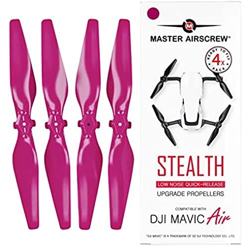 Master Airscrew DJI Mavic Air用 STEALTHアップグレード・プロペラV2 4本セット 5.3x3.3 マゼンダ MA.MC05333SM4