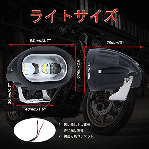 LEDフォグランプワークライト40w7d広角タイプホワイトCREE社製チップ搭載10V-30VDV対応オードバイバギー適用防水作業灯PCレンズ角度調整可能2個セットGREENBEAN