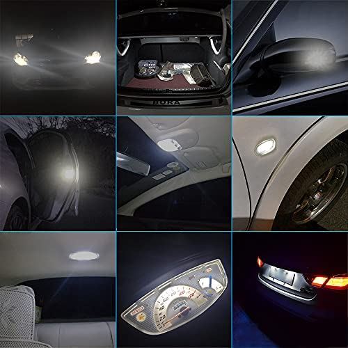 14個入 T10 車LED 12V (ホワイト) カー ポジション・ライセンスランプ 
