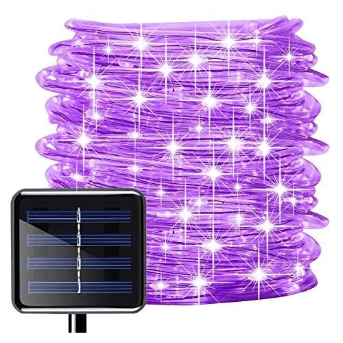 SUNSEATON ソーラー ストリングスライト、100LED 10M IP65防水イルミネーションライト、銅線ライト、ガーデン フェンスツ ウェディング パーティー クリスマス 装飾用、屋外ガーデンライト、室内 ...
