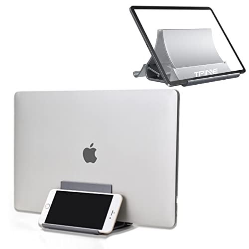 超特価 ノートパソコンスタンド 縦置き Pcスタンド Mac Mini スタンド Macbook Ipad Laptop対応 調整可能 滑り止め 安定 グレー Tpine スペースグレー Space Gray Qdtek Vn