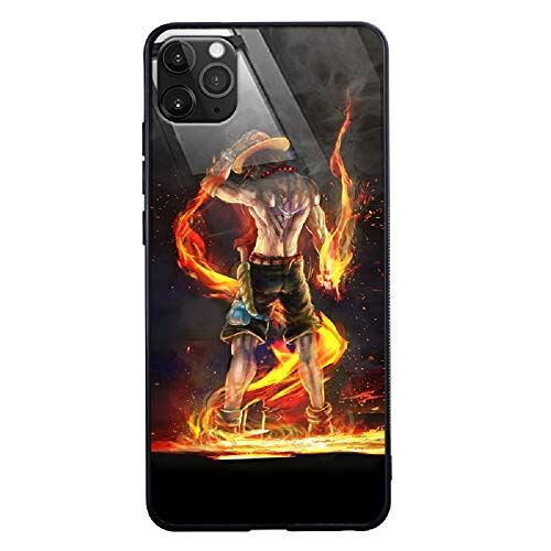 Ace Zoro Call 用フラッシュ発光ガラスケース およびスクリーン保護フィルムを含む Iphone 12 Mini Pro Max Galaxy S S21 Note Plus Ultra アニメコミックのテーマ アイアンマンケース 傷防止豪華強化ガラスカバー Ace 数々の賞を受賞