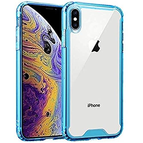 新しい到着 Blixia公式 Iphone Xr ケース クリアケース ブルー Tpuバンパー 背面アクリル素材 ハードケース 保護ケース 衝撃吸収 透明 Iphone Xr ブルー 人気ブランドを Atsu Edu Ge