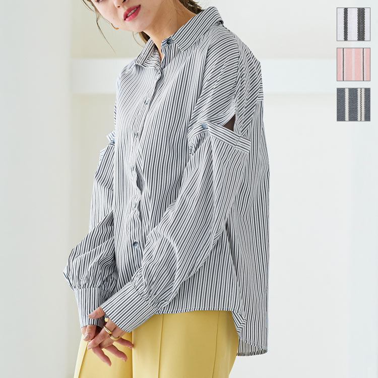 ブラウス シャツ キャミレイヤード5分袖シャツ　575324 レディース LEPSIM ブラウス シャツ キャミレイヤード5分袖シャツ 575324