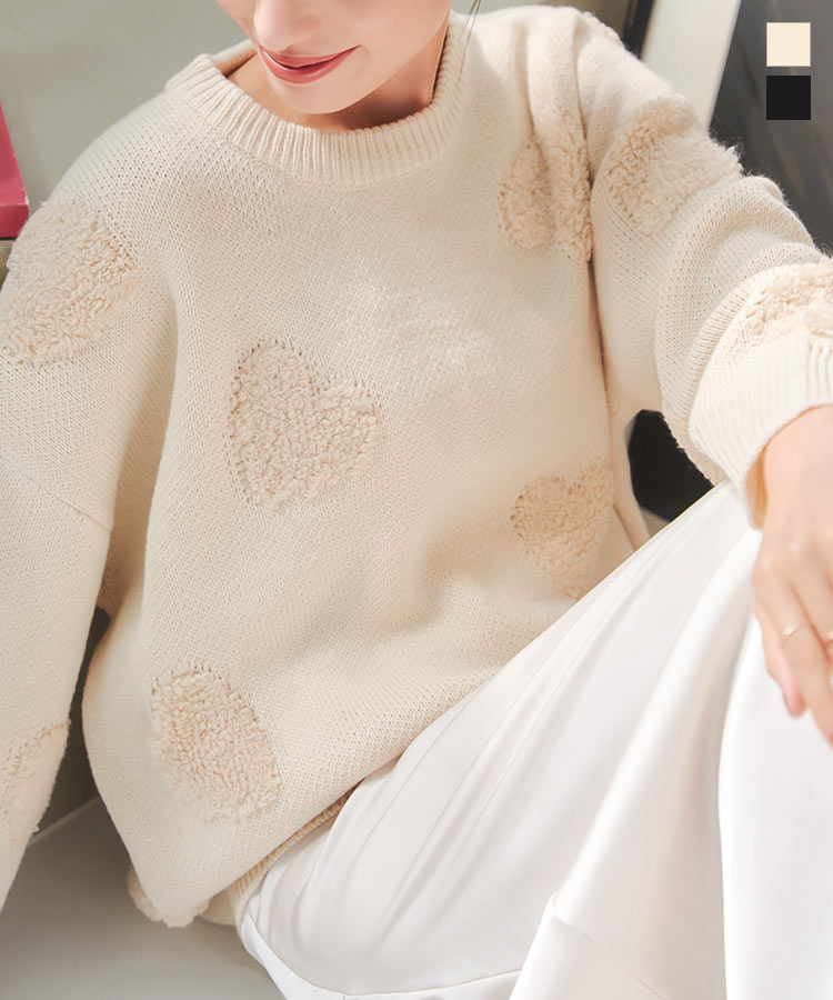 はちみつ堂 菜の花ニットプルオーバー レディース 長袖 クルーネック モヘア風 トップス soulberry はちみつ堂 菜の花ニットプルオーバー レディース