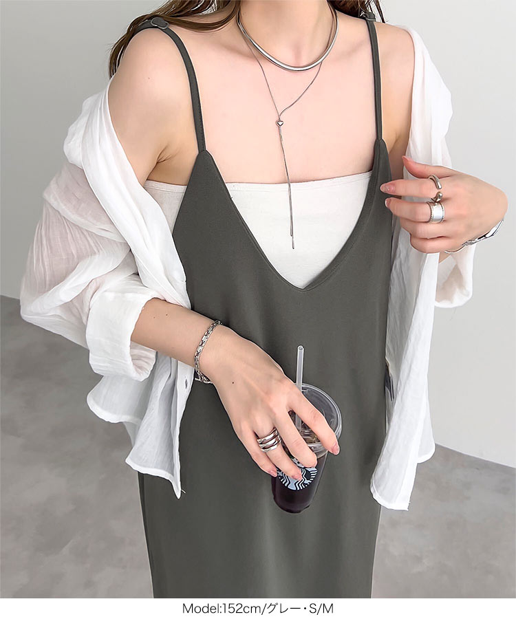 ★ERIKA CAVALLINI★未使用★キャミソール付★ロングワンピース ステッチデザインデニムロングキャミワンピース[品番