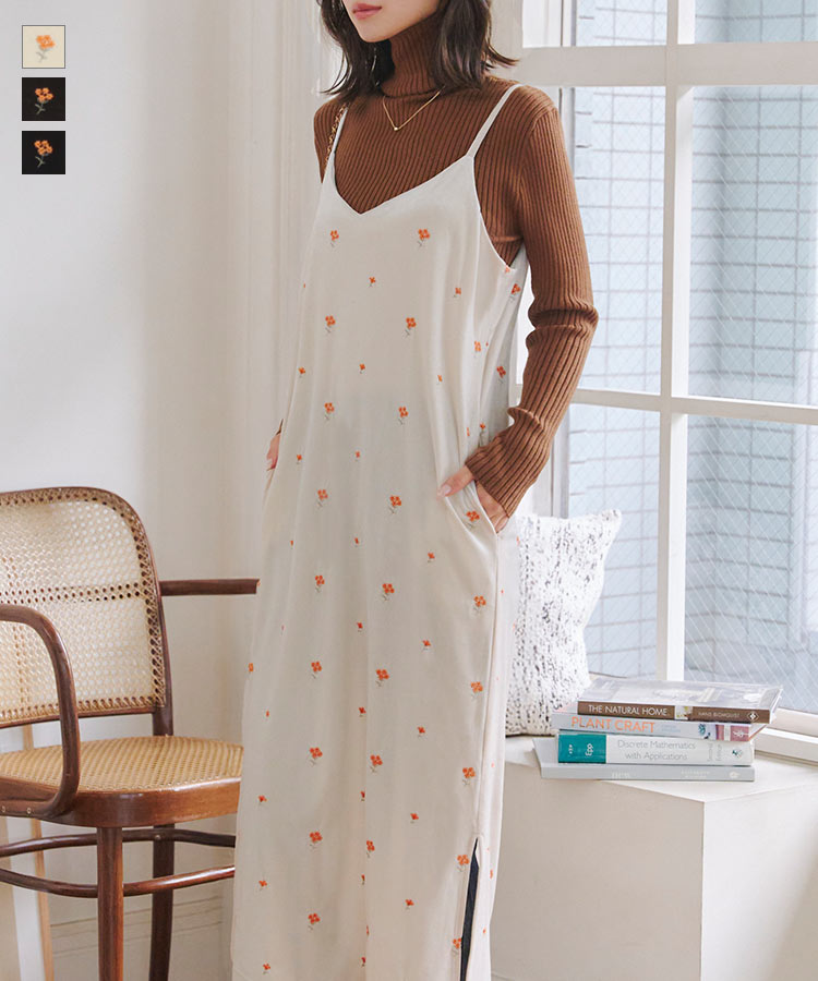 楽天市場】キャミワンピース レディース 花柄 総柄 ワンピース マキシ