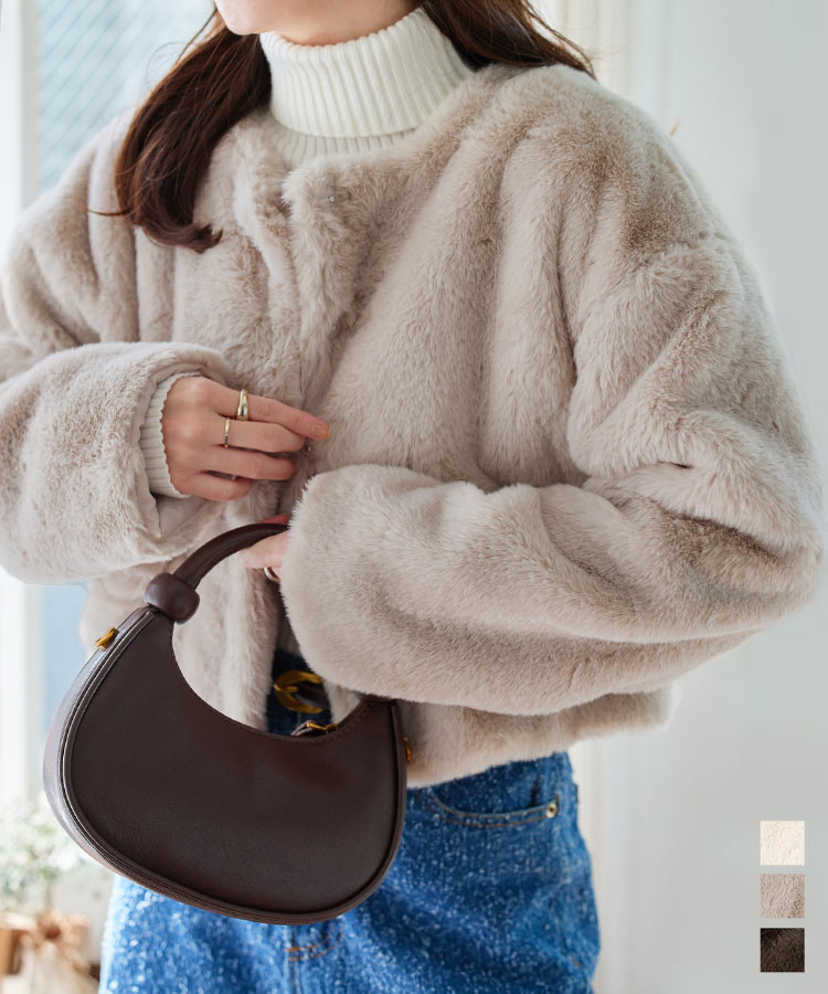 楽天市場】[ miku さんコラボ ] 2way ノーカラーコート レディース