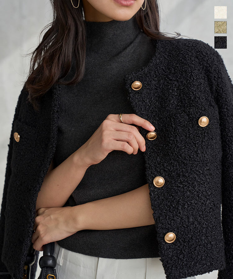 楽天市場】≪ 特別セール ≫ 送料無料！ ゴールドボタンツイード