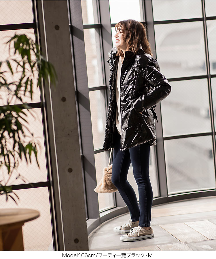 楽天市場 スーパー赤字セール緊急追加 特別セール コート レディース 軽量ダブルカラー中綿ロングコート K514 入荷済 レディース 軽い 冬 暖か ウエストリボン 中綿 ロング ロングコート 中綿コート アウター 神戸レタス Kobe Lettuce