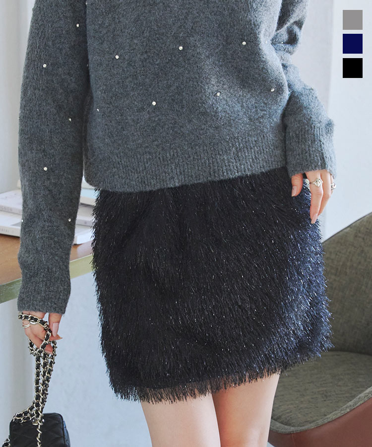 楽天市場】ドット刺繍 キルティング ミニスカート レディース