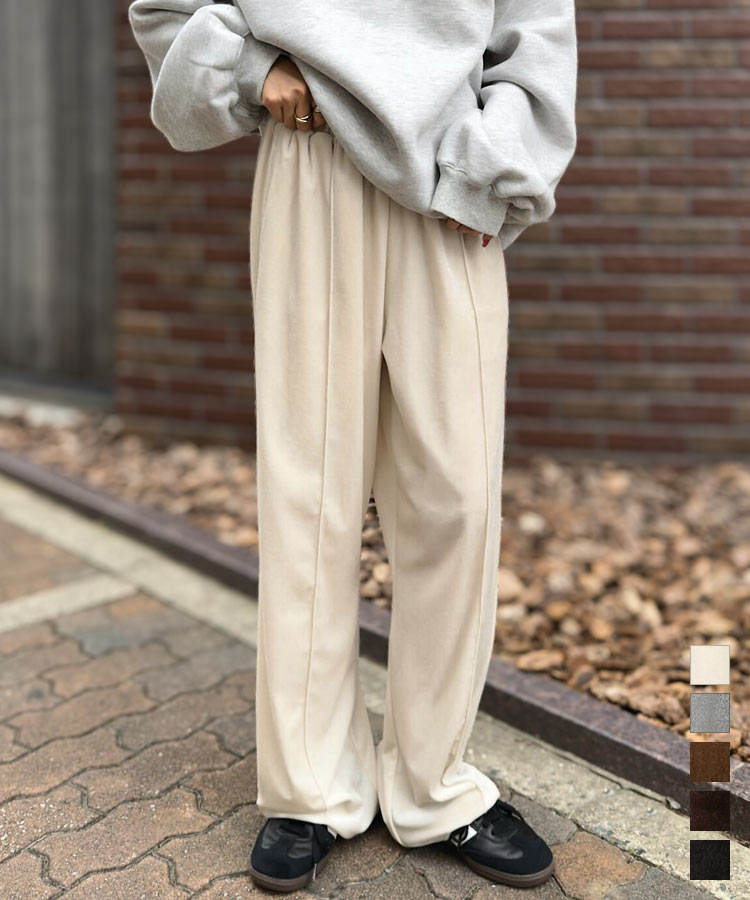 楽天市場】コーデュロイ タック ワイドパンツ レディース タックパンツ