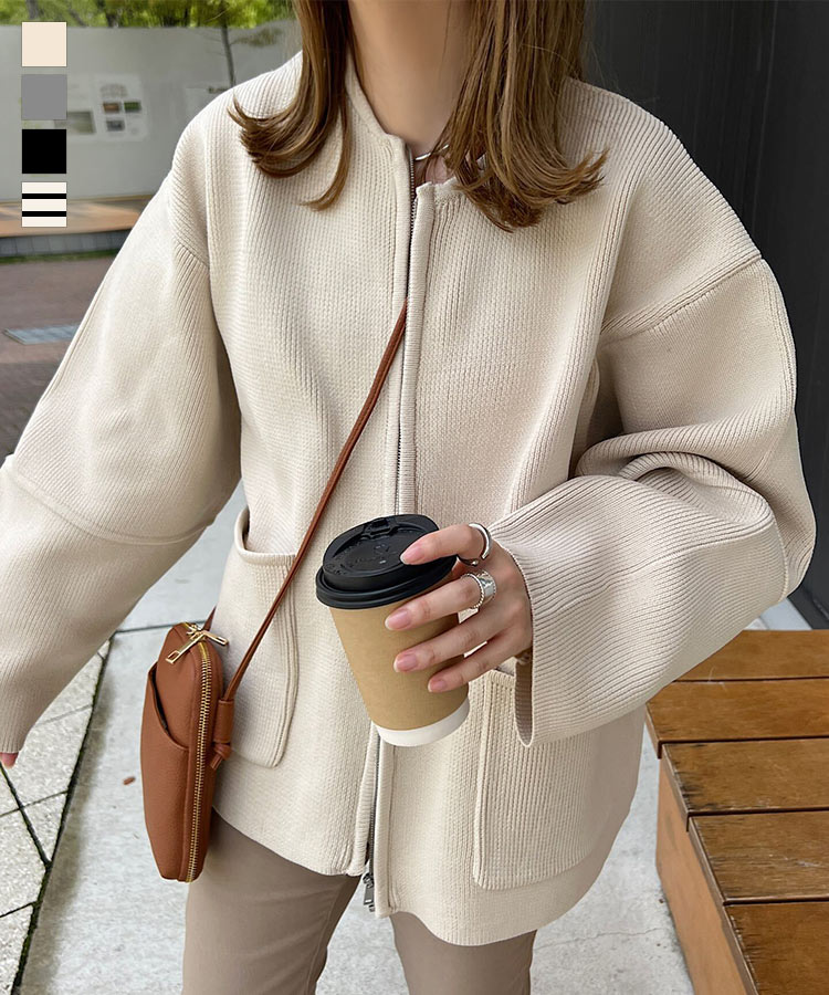 楽天市場】フェイクファー ノーカラー コート レディース