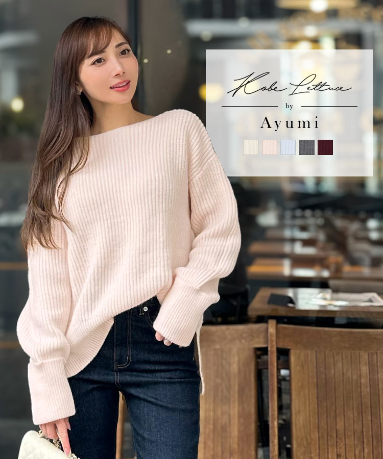 楽天市場】[ 水越みさとさん コラボ ] キーネック クロップド 裏起毛