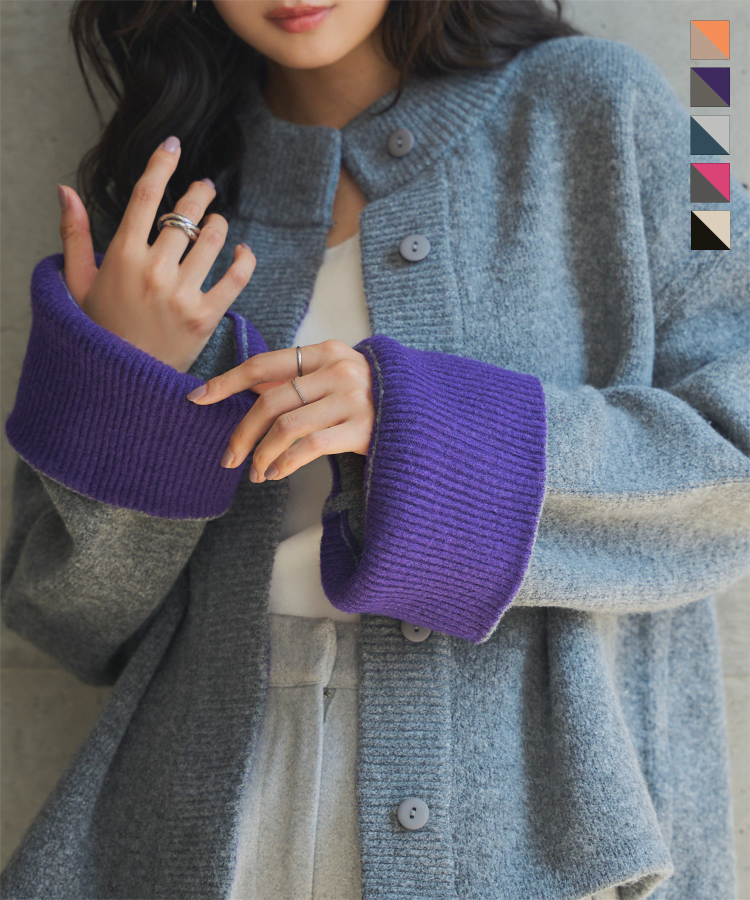 楽天市場】ニットカーディガン 羽織り 軽アウター ライトアウター