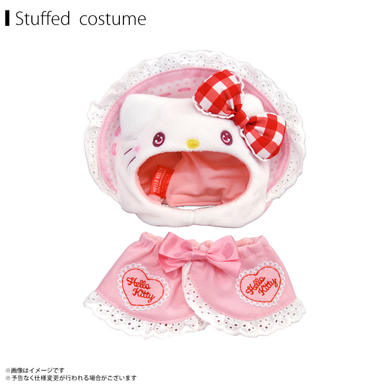 マンスリードール　ポイントキティ　ハローキティ　ぬいぐるみ　サンリオコスチューム マンスリードール ポイントキティ ハローキティ ぬいぐるみ サンリオ