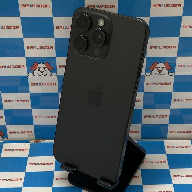 【中古】iPhone15 Pro Max 512GB ブラックチタニウム MU6U3J/A AU版SIMフリ