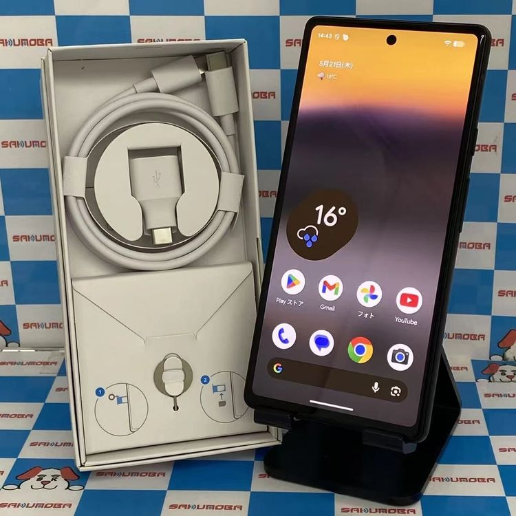 【中古】Google Pixel 6a 128GB Charcoal GB17L SoftBank版SIMフ