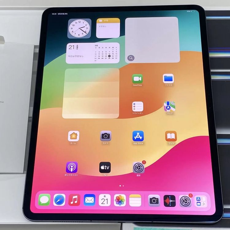 【中古】iPad Pro 13in 第1時人 Wi-Fi + Cellular 256GB MVXR3J/