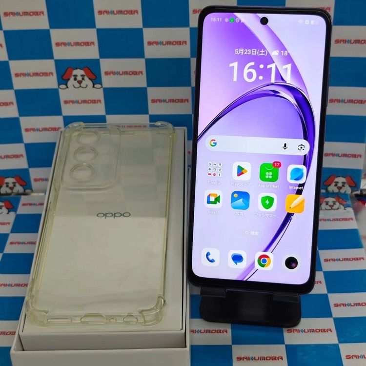 【中古】OPPO A3 5G 4G/128GB パープル CPH2639 可動性版SIM無償性 美品
