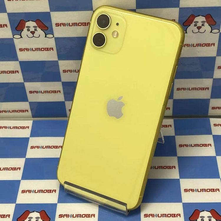 【中古】即日送りとどける可iPhone11 256GB 黄色 MWMA2J/A au版SIM無償性 ジャンク品