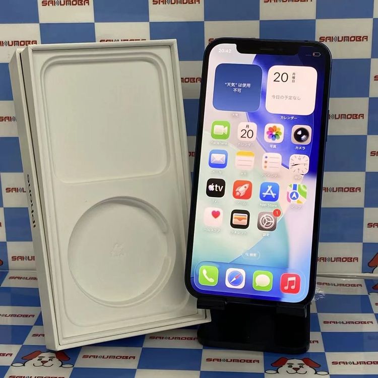 【中古】iPhone12 128GB 青碧 MGHX3J/A SoftBank版SIM無償性独居室90％