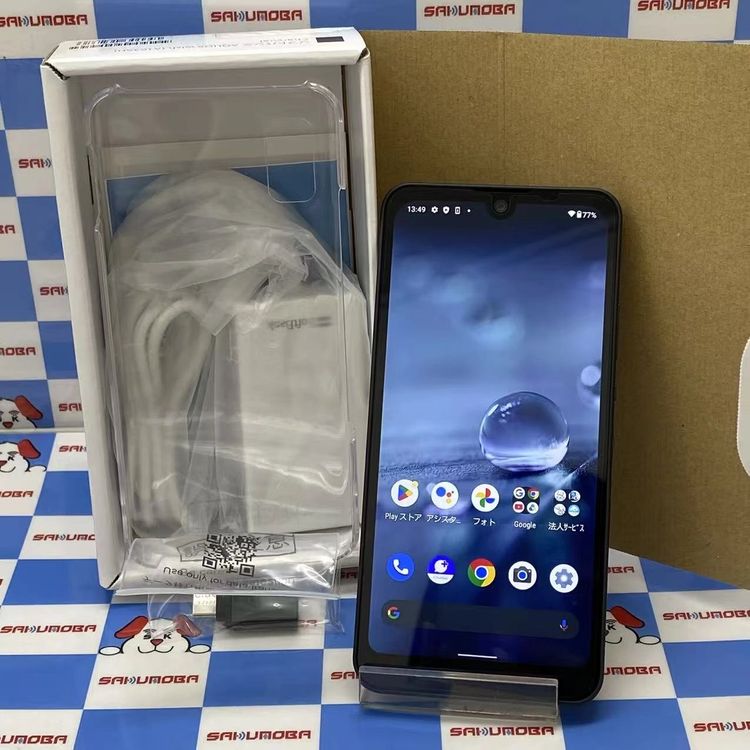 【中古】AQUOS wish 64GB 濃灰色 A103SH SoftBank版SIM無償性 極美品