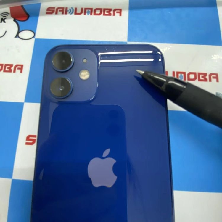 【中古】即日送りとどける可iPhone12 mini 128GB 青色 MGDP3J/A 金版SIM無償性