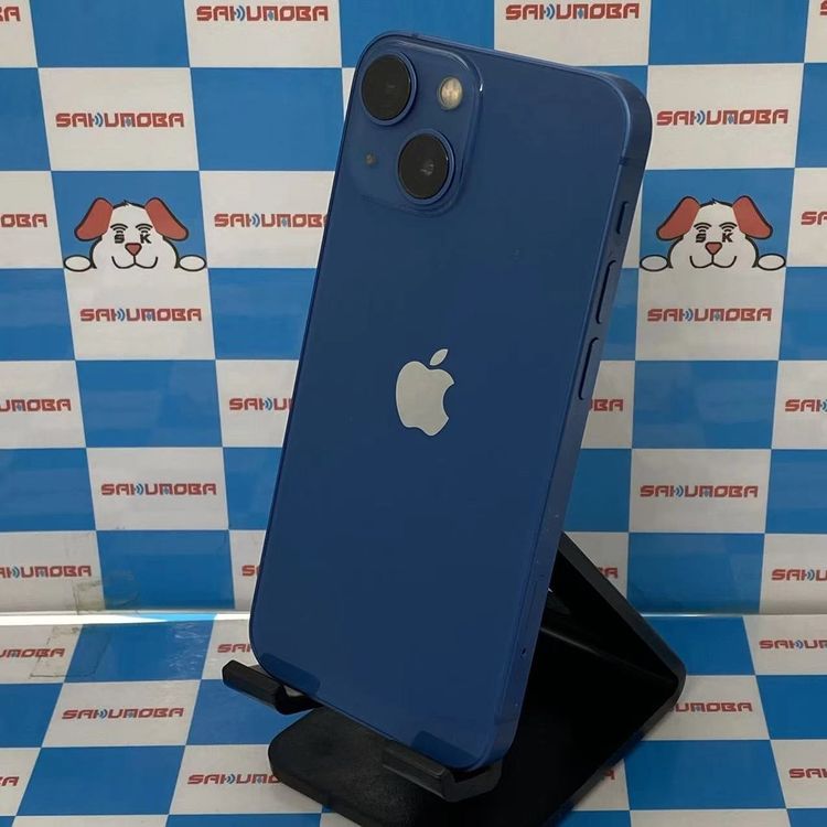 【中古】iPhone13 mini 256GB ブルー MLJN3J/A AU版SIMフリー バッテリー 1